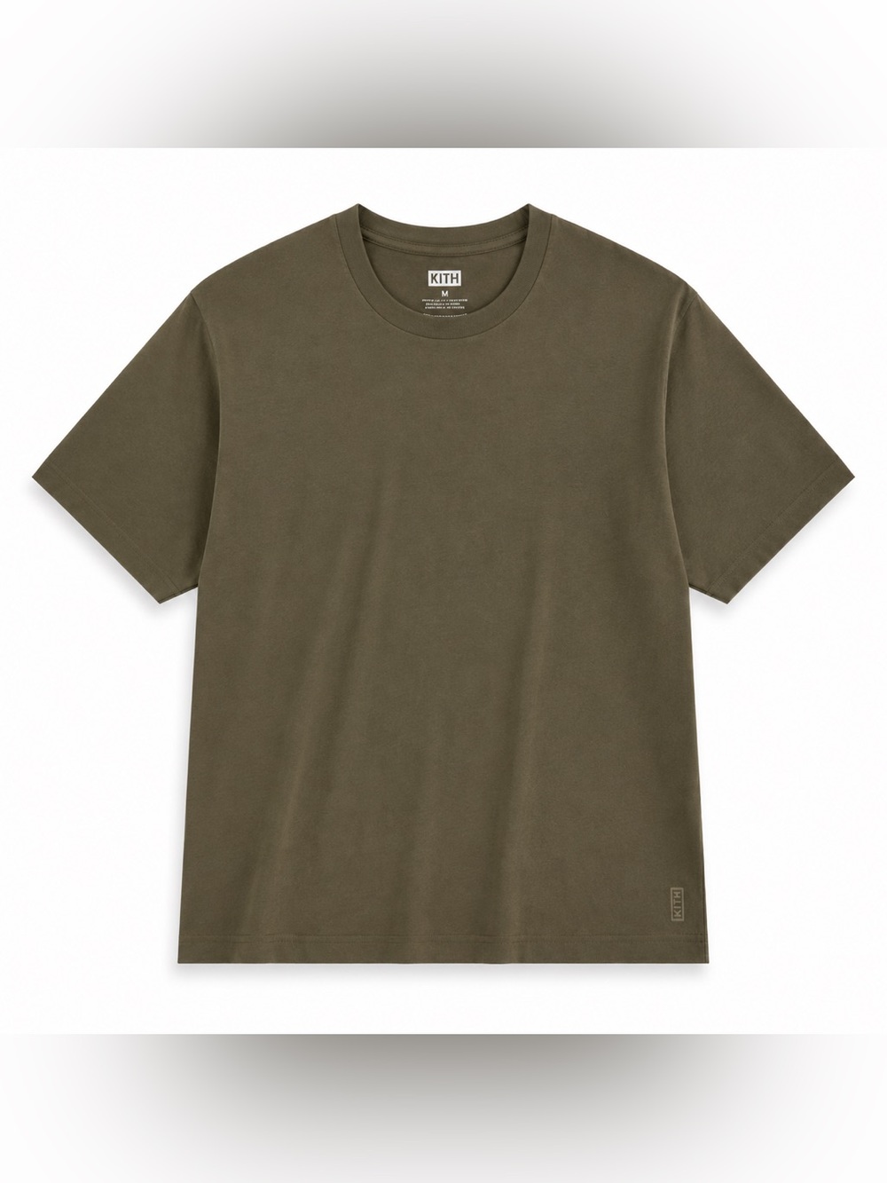 Kith Olive Green Crewneck T-Shirt Size M NWOT NYC Streetwear